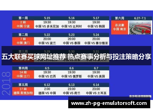五大联赛买球网址推荐 热点赛事分析与投注策略分享