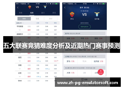 五大联赛竞猜难度分析及近期热门赛事预测